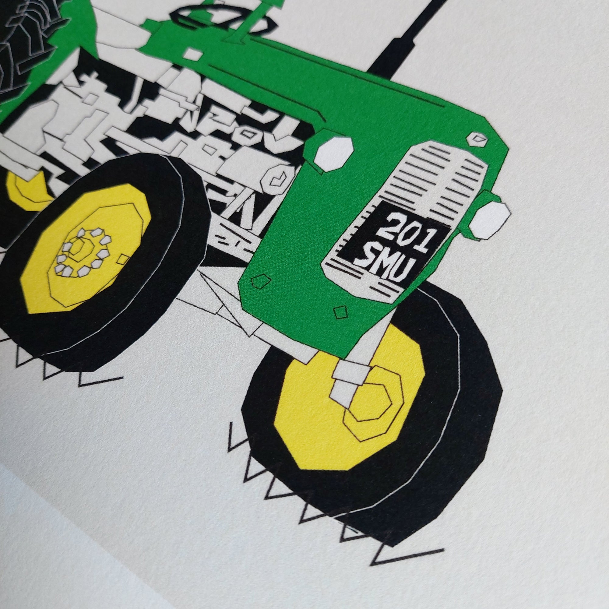 Green Vintage Tractor