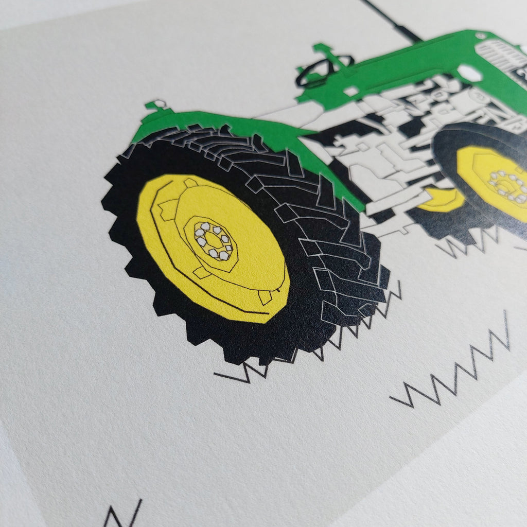 Green Vintage Tractor