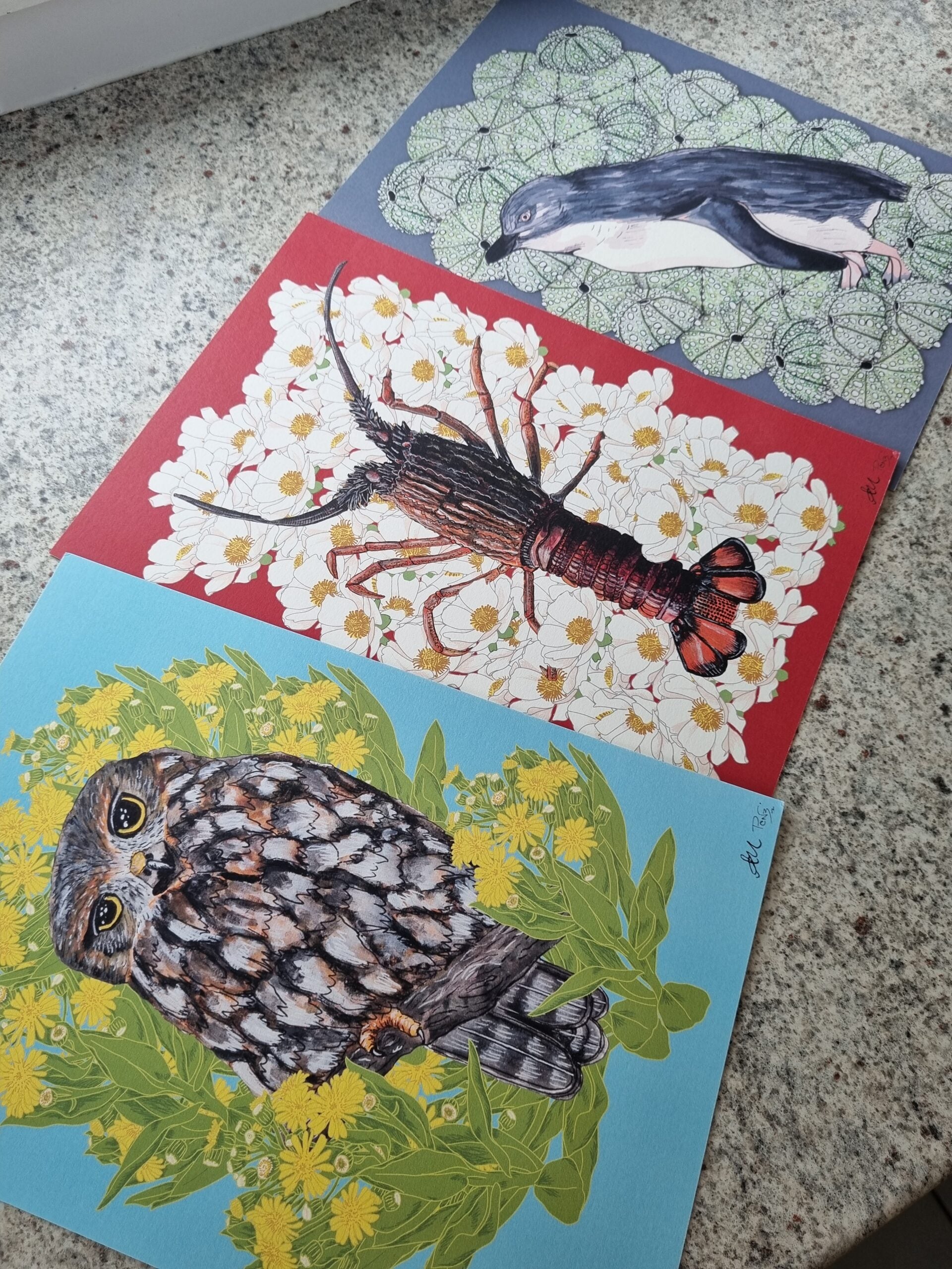 Ruru + Rautini, Penny+Lesh Collab, art prints