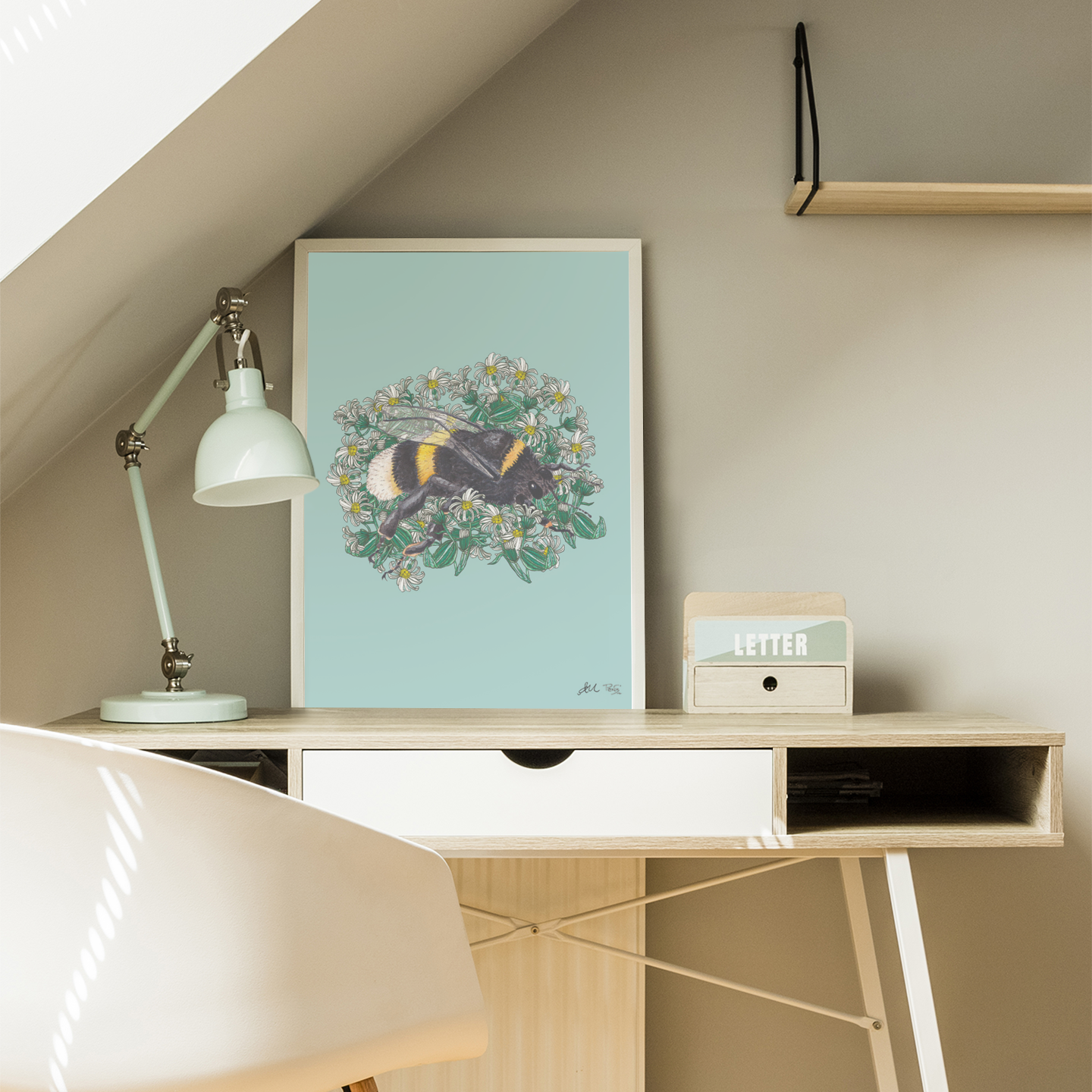 BumbleBee + Hectors Daisy, BumbleBee + Hector's Daisy, Penny+Lesh Collab, art prints